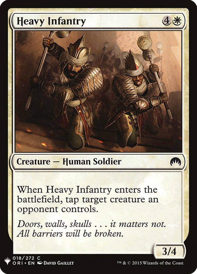Heavy Infantry (ORI-18) - The List (PLST)