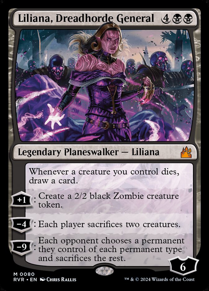 Liliana, Dreadhorde General (80) - Ravnica Remastered (RVR)