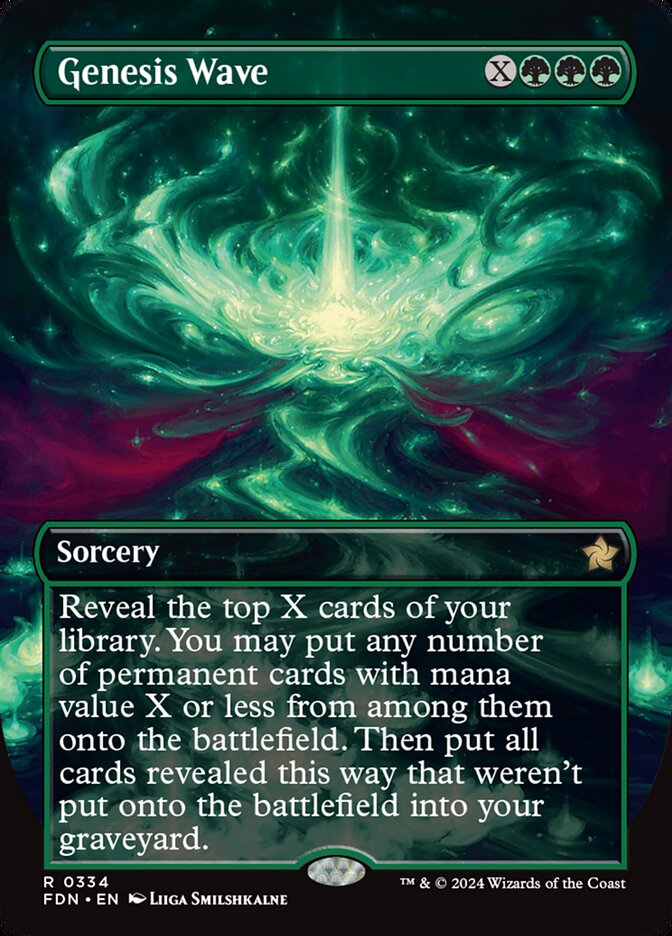 Genesis Wave - [Foil, Borderless] Foundations (FDN)