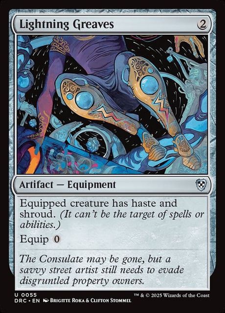 Lightning Greaves (55) - Aetherdrift Commander (DRC)