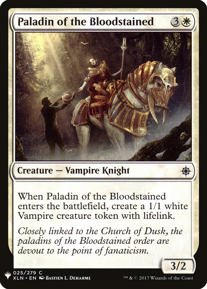Paladin of the Bloodstained (XLN-25) - The List (PLST)
