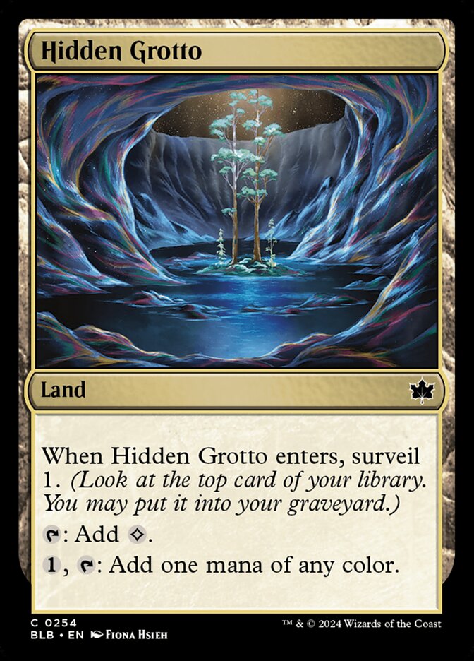 Hidden Grotto - [Foil] Bloomburrow (BLB)
