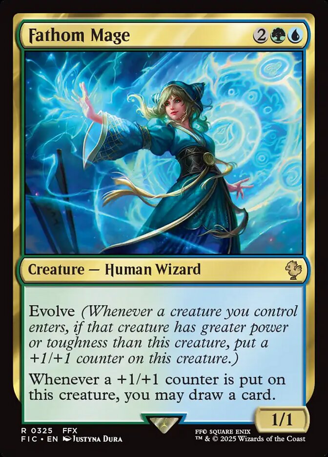 Fathom Mage (325) - [Surge Foil] Final Fantasy Commander (FIC)