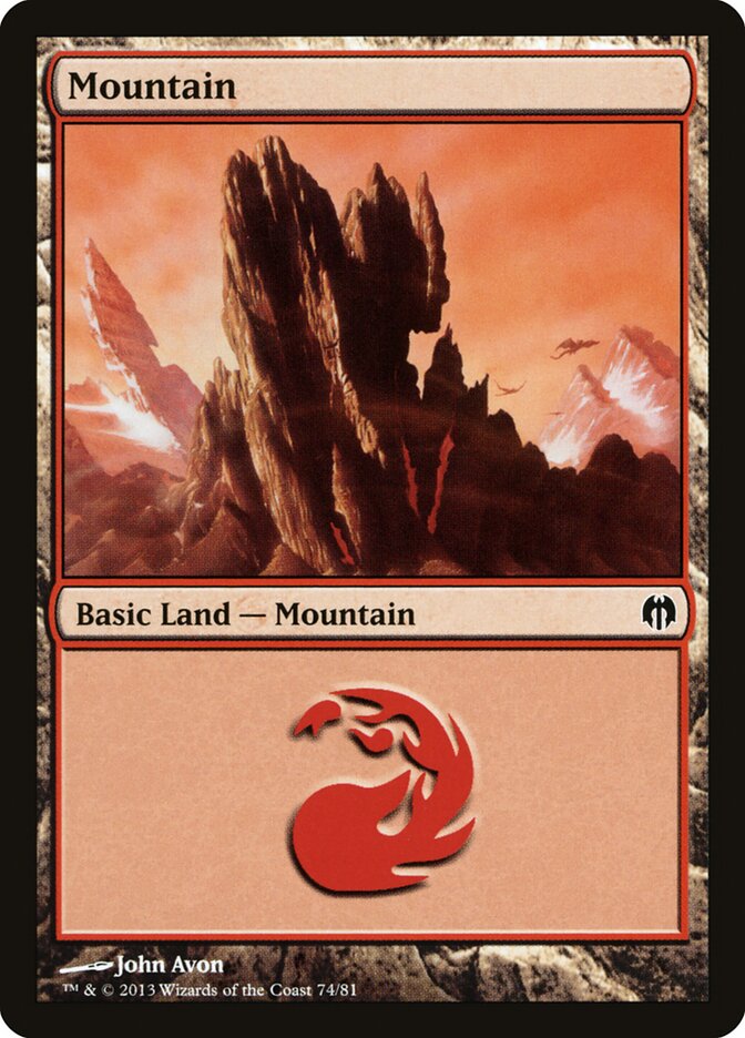 Mountain (74) - Duel Decks: Heroes vs. Monsters (DDL)