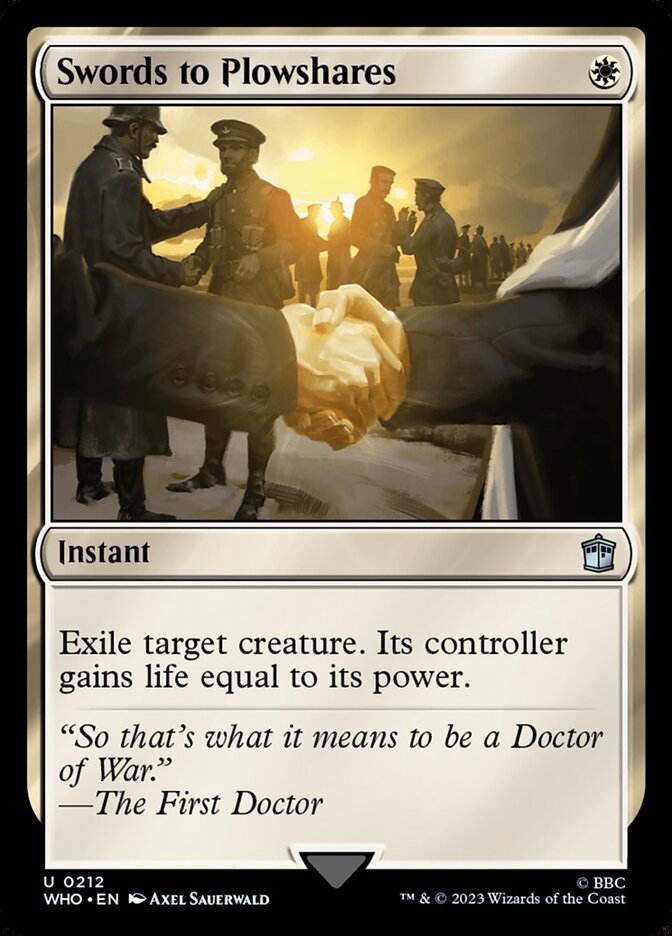 Swords to Plowshares (212) - Doctor Who (WHO)