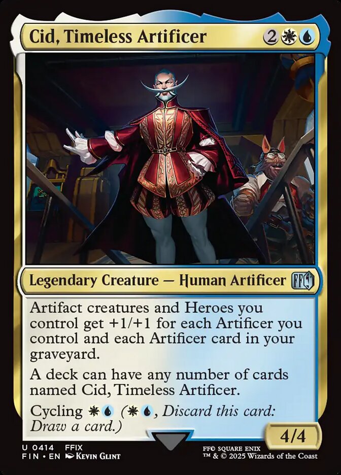 Cid, Timeless Artificer (414) - [Foil] Final Fantasy (FIN)