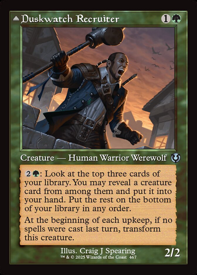 Duskwatch Recruiter // Krallenhorde Howler - [Retro Frame] Innistrad Remastered (INR)