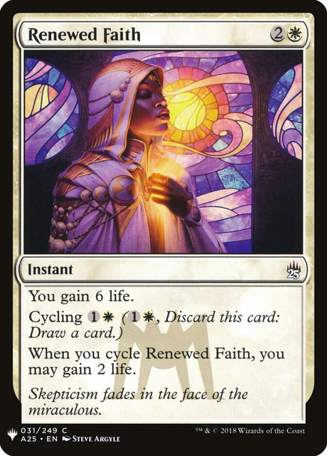 Renewed Faith (A25-31) - The List (PLST)