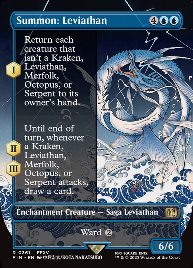 Summon: Leviathan (361) - [Foil, Borderless] Final Fantasy (FIN)