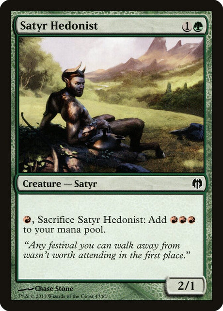 Satyr Hedonist (47) - Duel Decks: Heroes vs. Monsters (DDL)