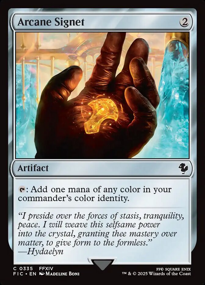 Arcane Signet (335) - [Surge Foil] Final Fantasy Commander (FIC)