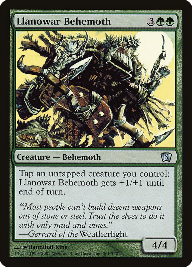 Llanowar Behemoth (261) - Eighth Edition (8ED)