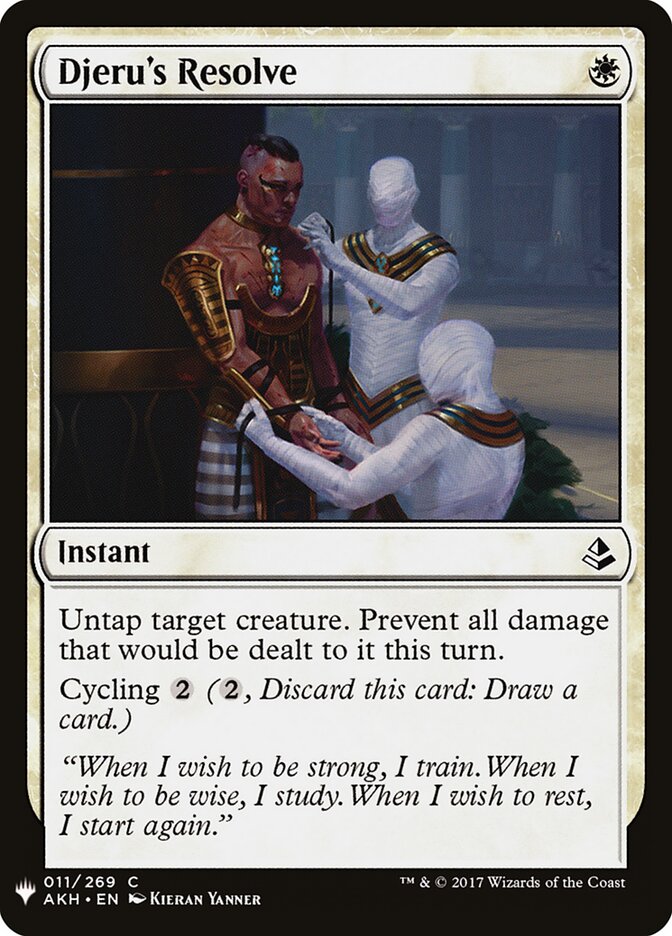 Djeru's Resolve (AKH-11) - The List (PLST)