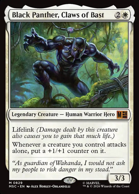 Black Panther, Claws of Bast (829) - Marvel Super Heroes Commander (MSC)