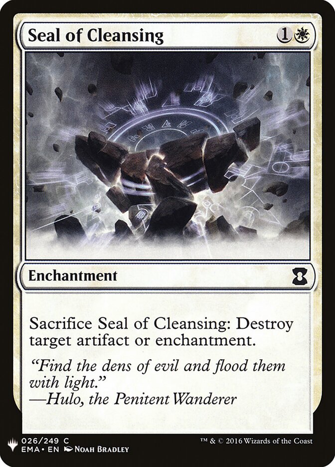 Seal of Cleansing (EMA-26) - The List (PLST)