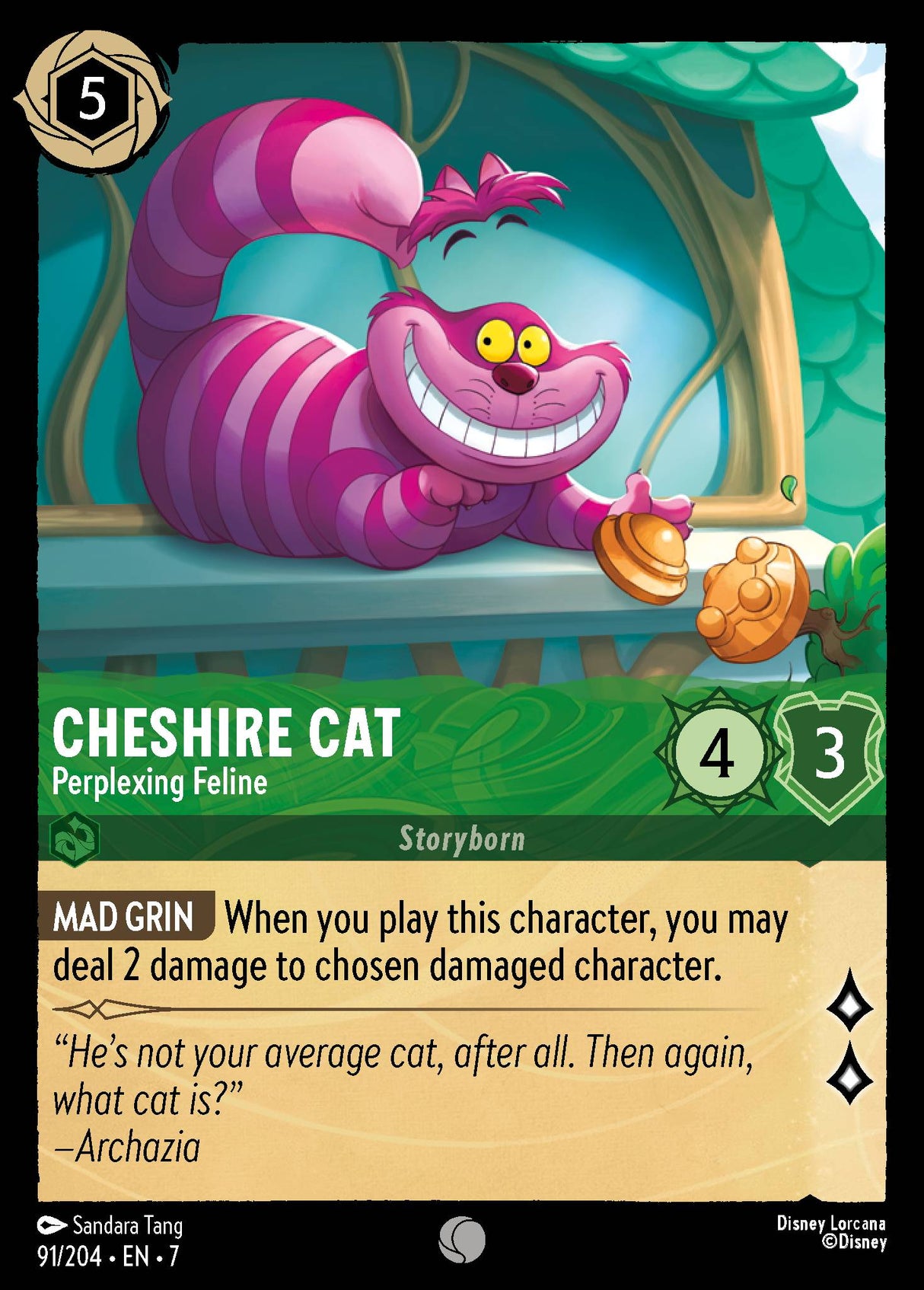 Cheshire Cat - Perplexing Feline - [Foil] Archazia’s Island (7)