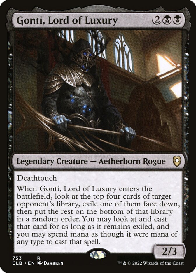 Gonti, Lord of Luxury (753) - Commander Legends: Battle for Baldur's Gate (CLB)