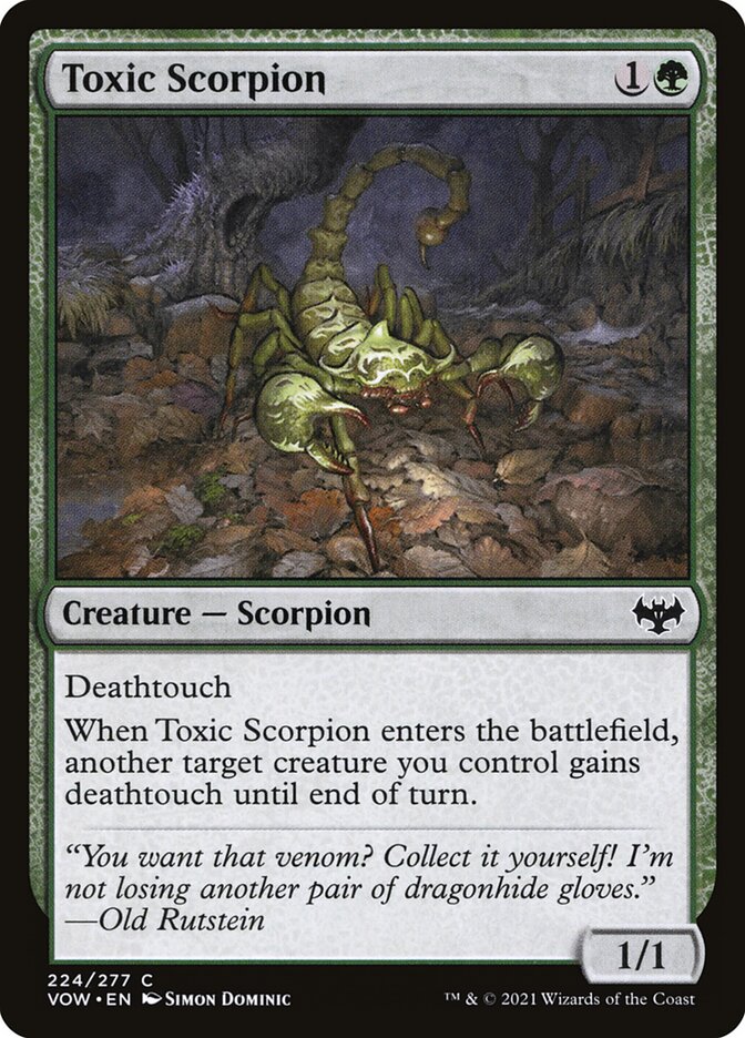 Toxic Scorpion (224) - Innistrad: Crimson Vow (VOW)