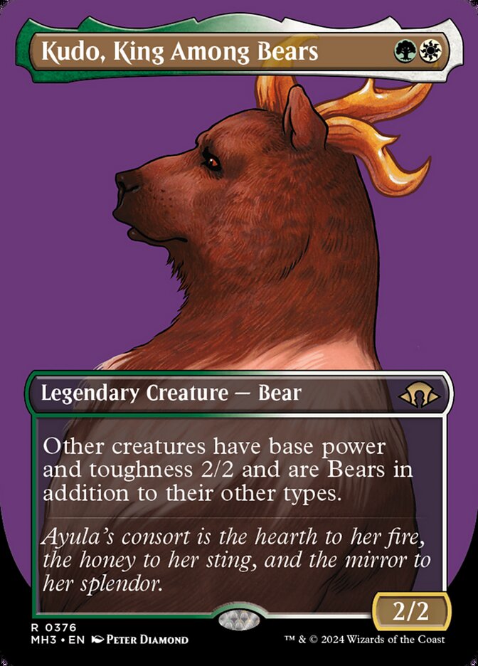 Kudo, King Among Bears - [Borderless] Modern Horizons 3 (MH3)