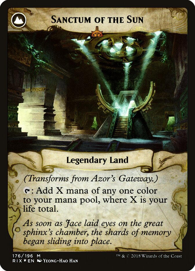 Azor's Gateway // Sanctum of the Sun (176s) - Rivals of Ixalan Promos (PRIX)