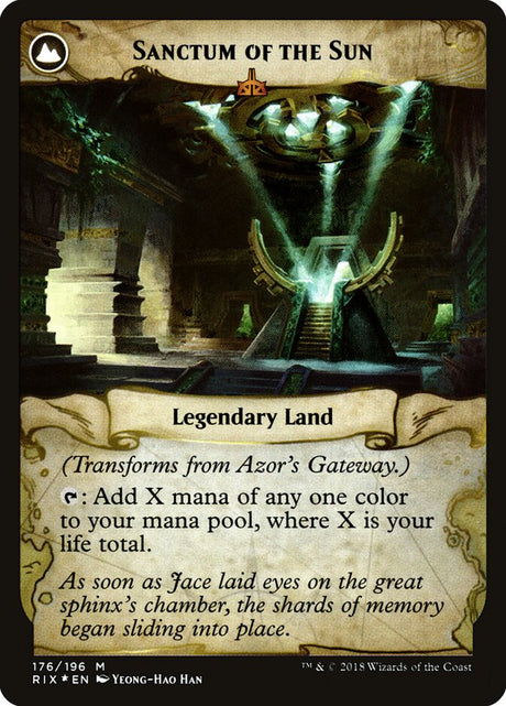 Azor's Gateway // Sanctum of the Sun (176s) - Rivals of Ixalan Promos (PRIX)