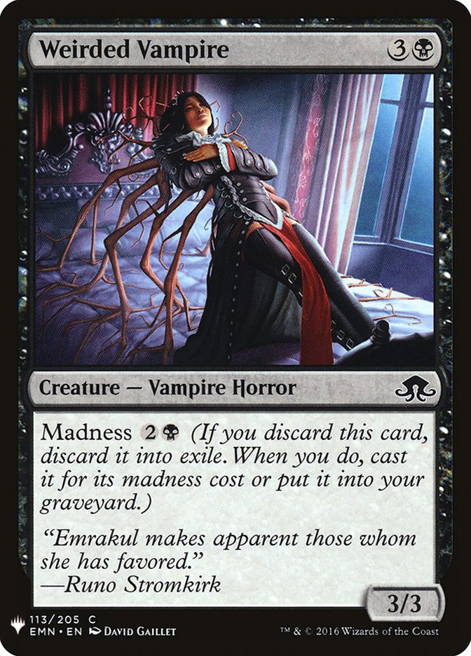 Weirded Vampire - The List (PLST)