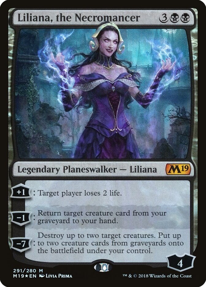 Liliana, the Necromancer (291) - Core Set 2019 (M19)