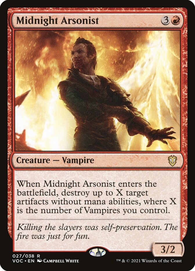 Midnight Arsonist (27) - Crimson Vow Commander (VOC)