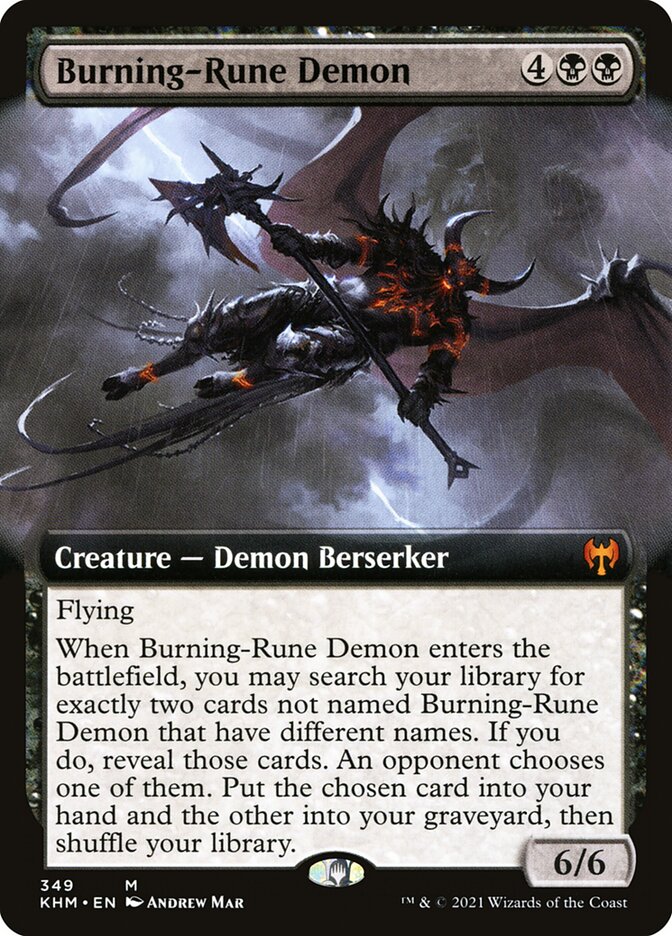 Burning-Rune Demon (349) - Kaldheim (KHM)