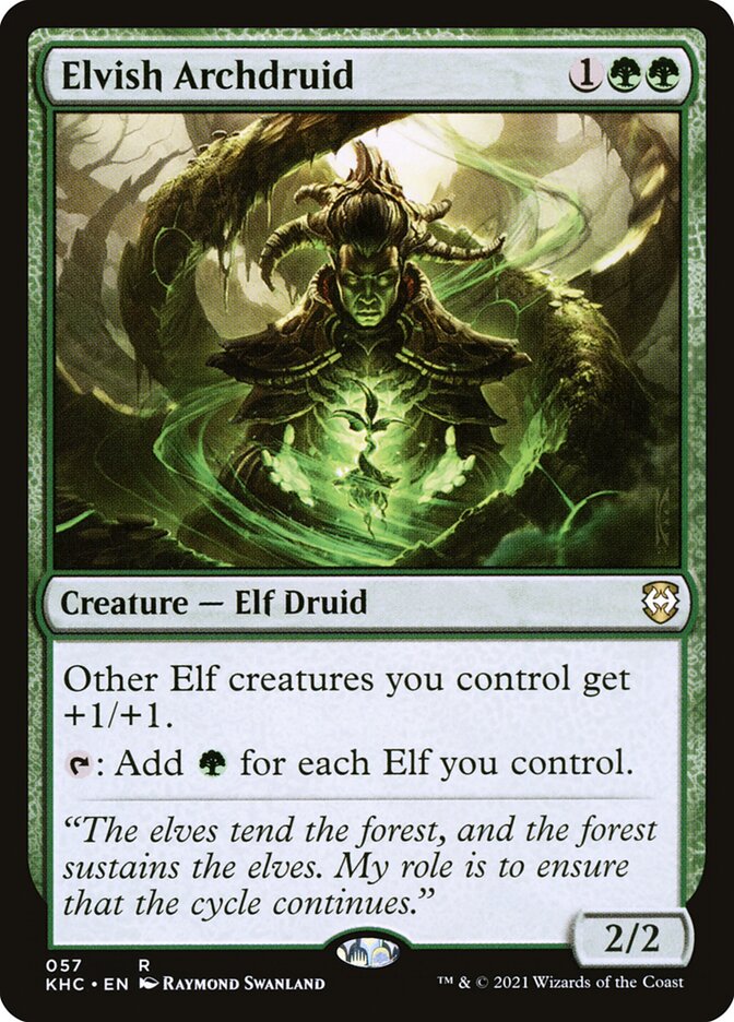 Elvish Archdruid (57) - Kaldheim Commander (KHC)