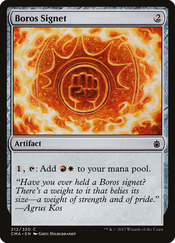 Boros Signet (212) - Commander Anthology (CMA)