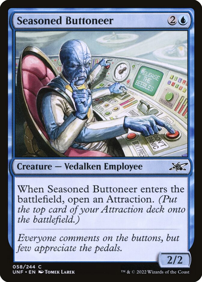 Seasoned Buttoneer (58) - Unfinity (UNF)