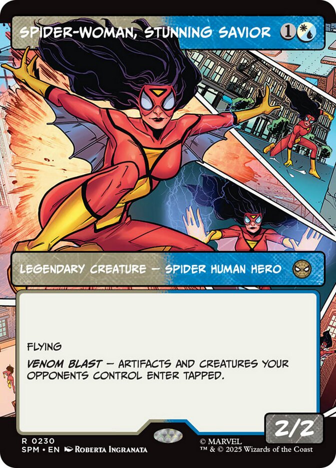 Spider-Woman, Stunning Savior (230) - [Foil, Showcase] Marvel's Spider-Man (SPM)