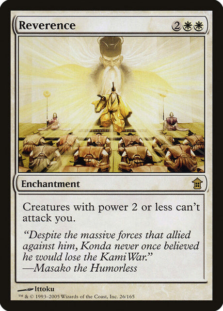 Reverence (26) - Saviors of Kamigawa (SOK)