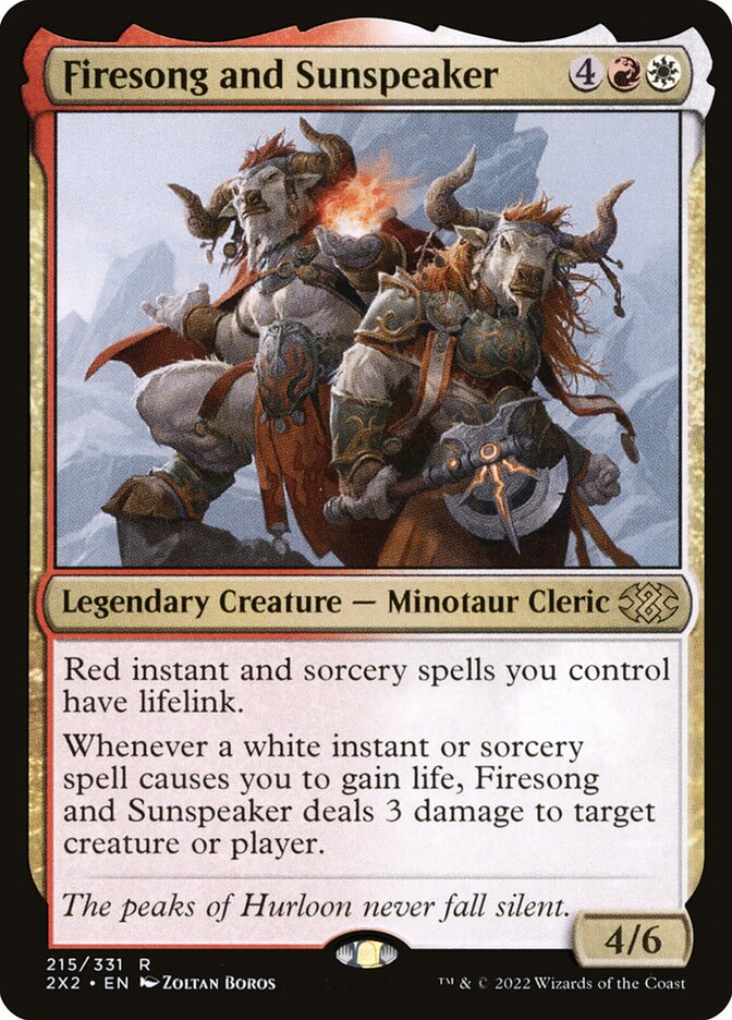 Firesong and Sunspeaker (215) - Double Masters 2022 (2X2)
