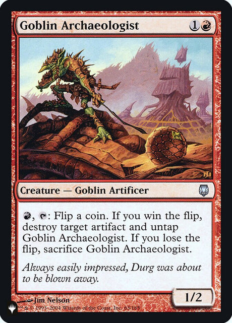 Goblin Archaeologist (DST-63) - The List (PLST)