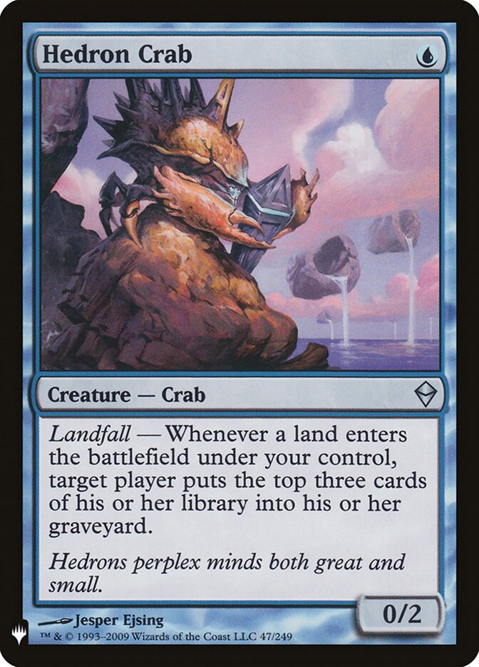 Hedron Crab (ZEN-47) - The List (PLST)