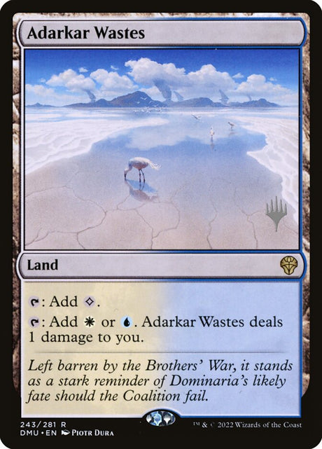 Adarkar Wastes (243p) - Dominaria United Promos (PDMU)