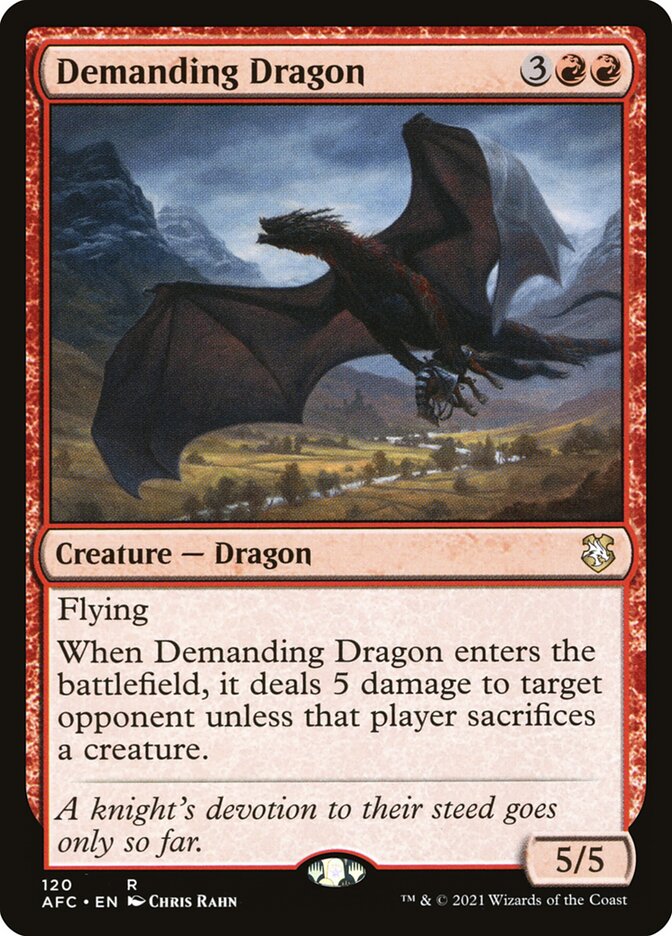 Demanding Dragon (120) - Forgotten Realms Commander (AFC)