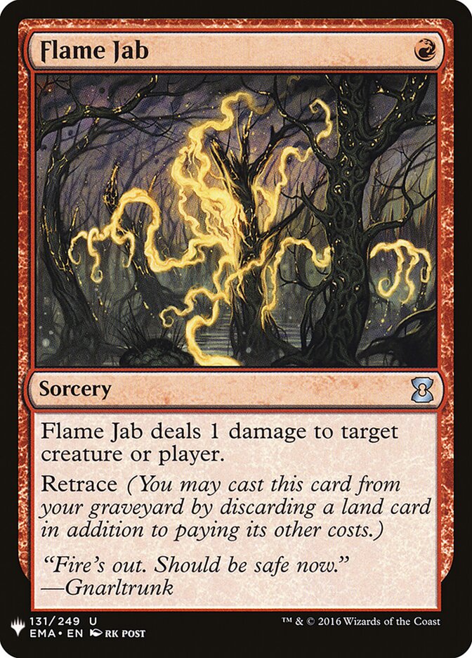 Flame Jab (EMA-131) - The List (PLST)