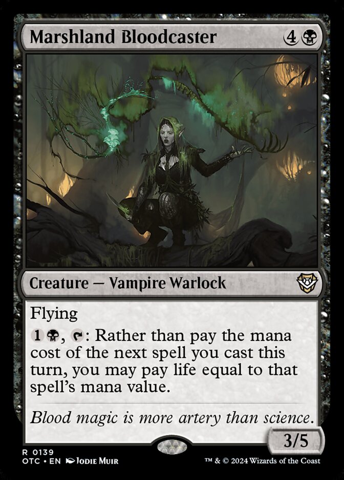 Marshland Bloodcaster (139) - Outlaws of Thunder Junction Commander (OTC)