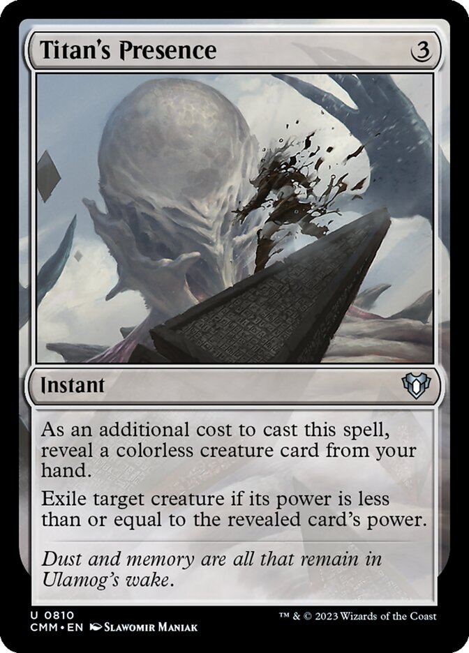 Titan's Presence (810) - Commander Masters (CMM)