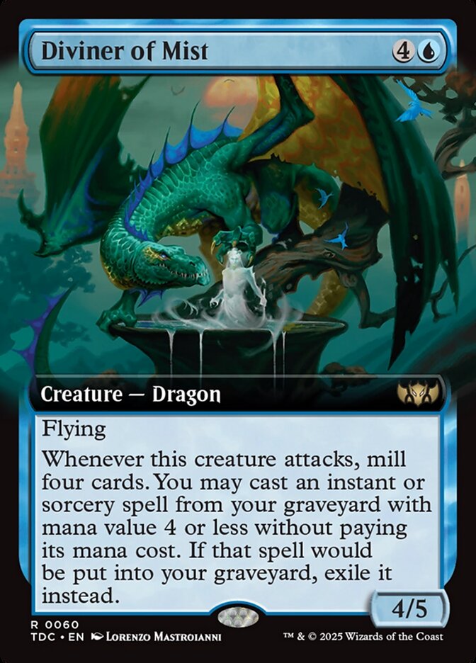 Diviner of Mist - [Extended Art] Tarkir: Dragonstorm Commander (TDC)