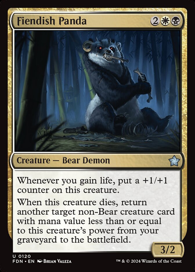 Fiendish Panda - [Foil] Foundations (FDN)
