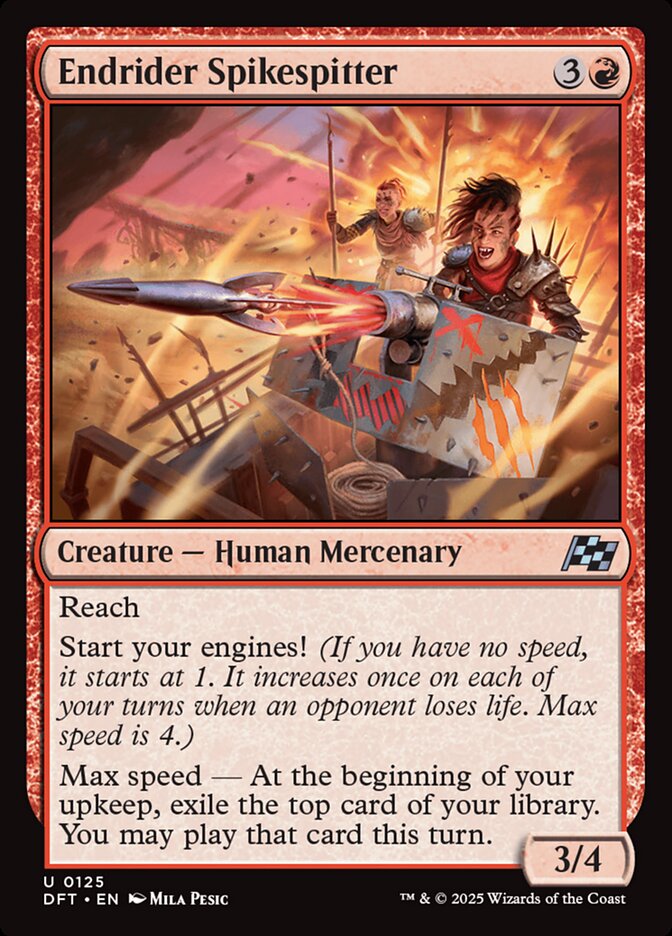 Endrider Spikespitter - [Foil] Aetherdrift (DFT)