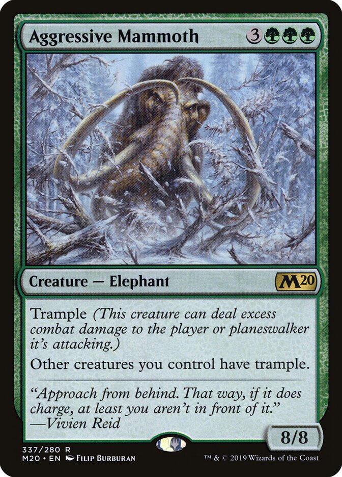 Aggressive Mammoth (337) - Core Set 2020 (M20)
