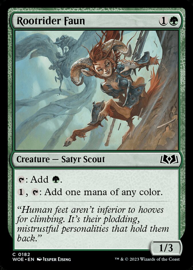 Rootrider Faun (182) - Wilds of Eldraine (WOE)