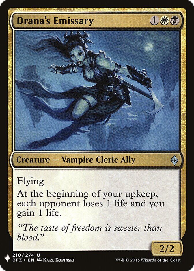 Drana's Emissary (BFZ-210) - The List (PLST)