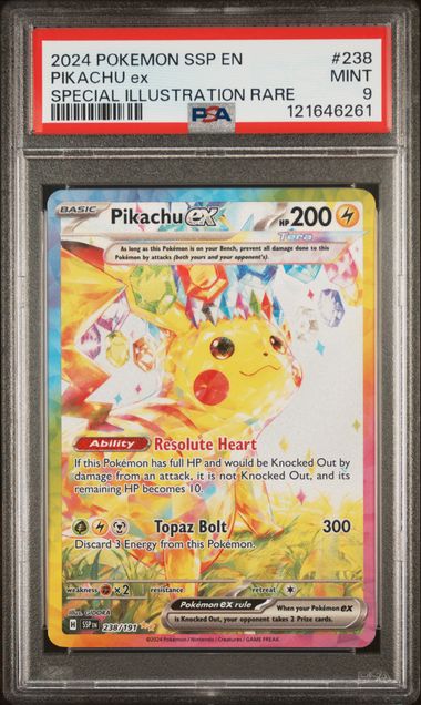 Pikachu Ex Special Illustration Rare #238 - [Graded PSA 9] Surging Sparks