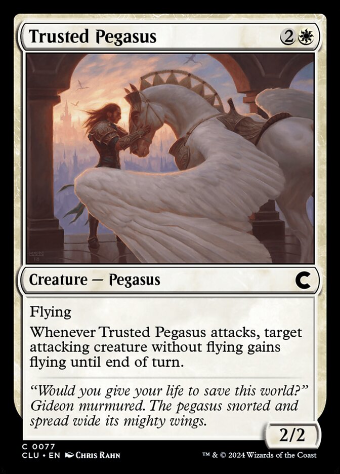 Trusted Pegasus (77) - Ravnica: Clue Edition (CLU)